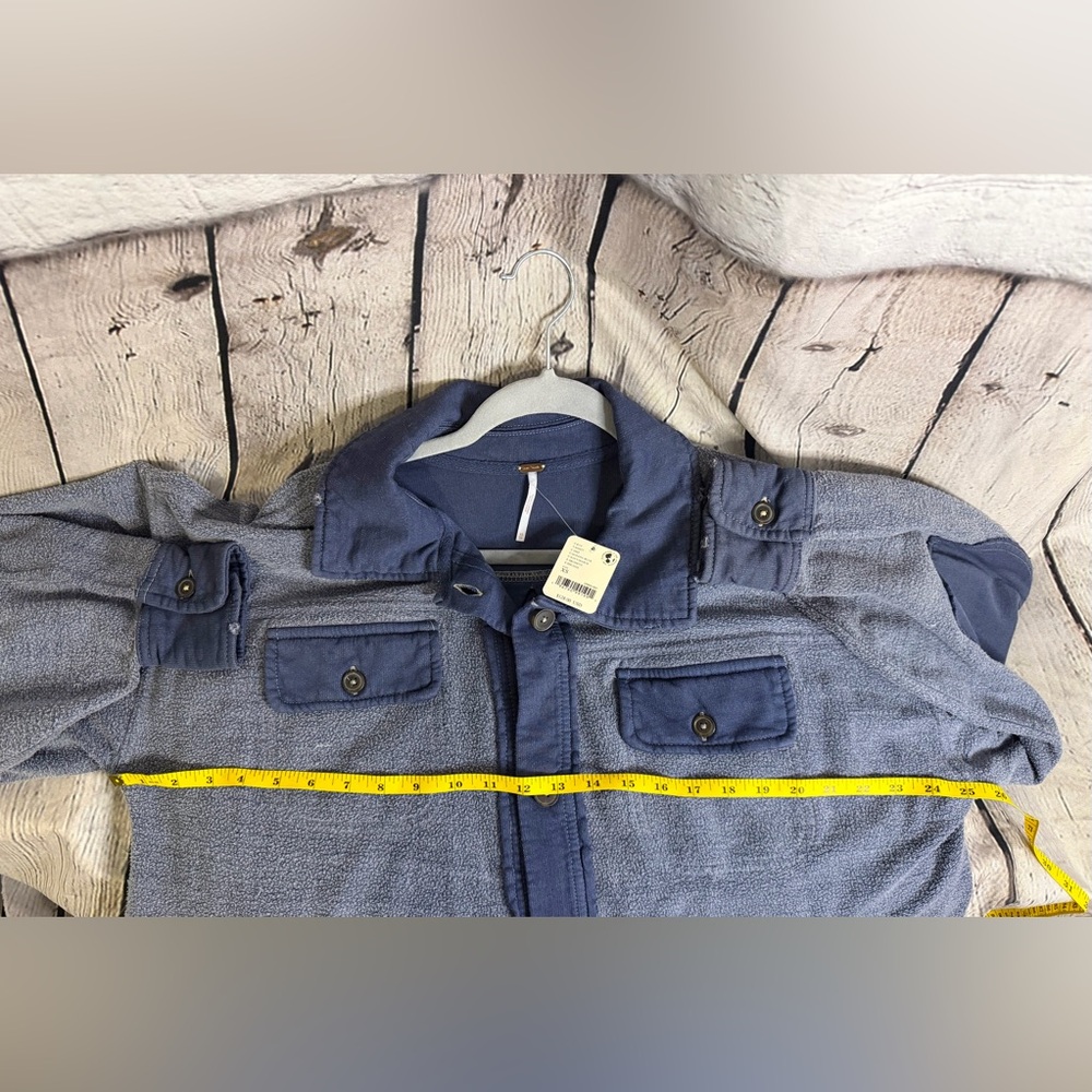 NWT Free People Ruby Shacket - Navy/Oceana Blue - Oversized - XS & Medium - Picture 15 of 17